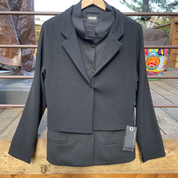 Rare Annette Gortz Meeike Black Wool Blazer - Picture 3 of 10